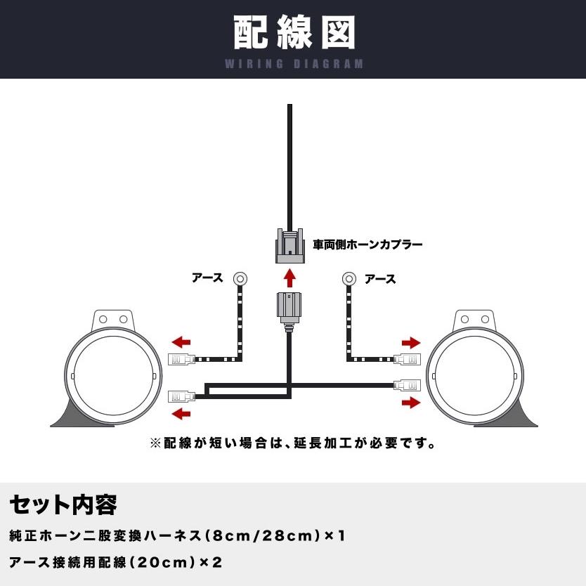 ホンダ用 ホーン二股変換 ハーネスキット 純正ホーン配線分岐 ダブルホーン化 クラクション El58 Os03a 000 イネックスショップ 通販 Yahoo ショッピング