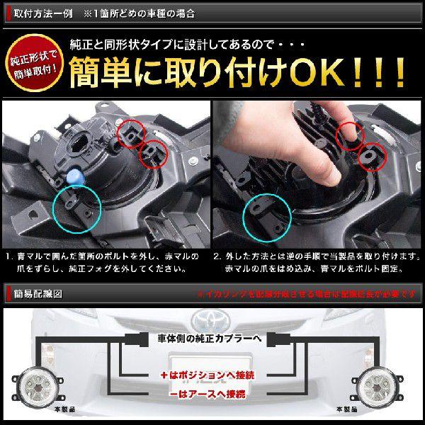 LEDイカリング/ブルー】 ZVW40系 プリウスα [H23.5-] 爆光36W