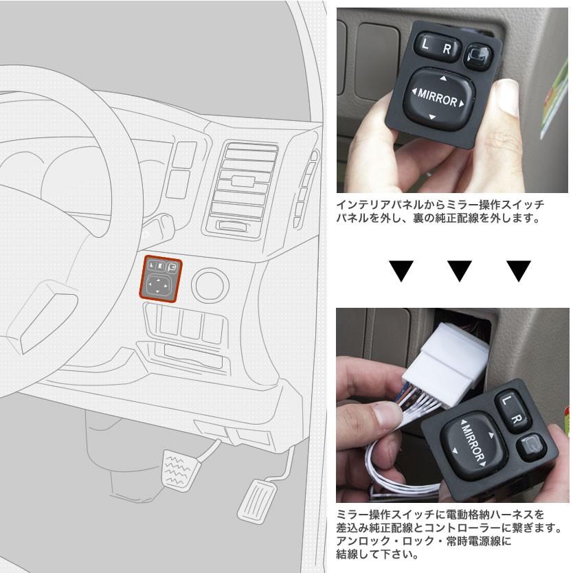 S331m系 ピクシスバン H23 12 ドアミラー サイドミラー 自動格納キット Aタイプ キーレス連動 Ext57 165 イネックスヤフーショップ 通販 Yahoo ショッピング