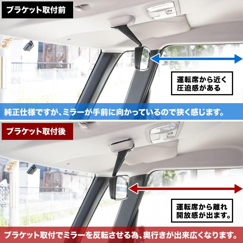 JF1/JF2 NBOX/NBOXカスタム/NBOX+ ルームミラー移動ブラケット 反転