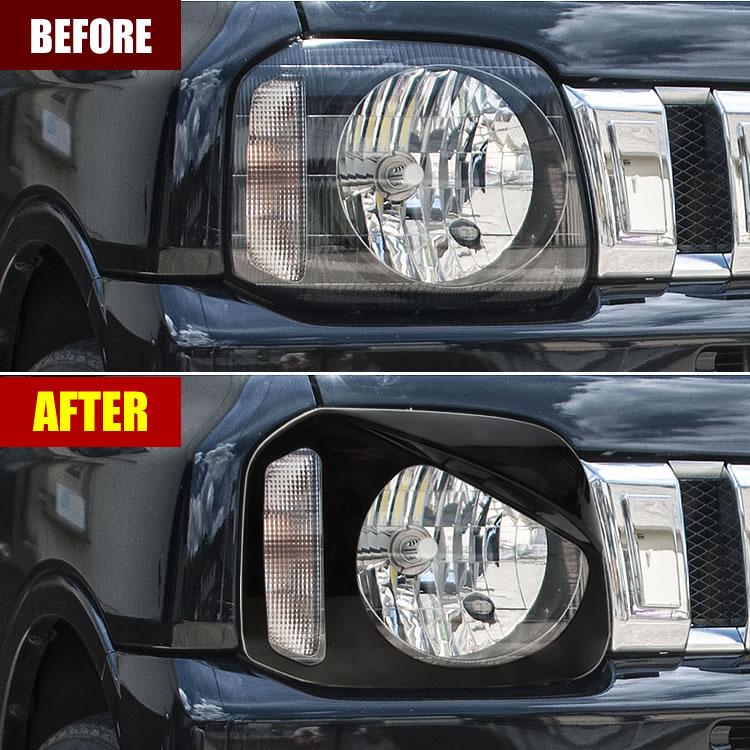 JB23 JB33 JB43 ジムニー ヘッドライトカバー 左右セット ブラック