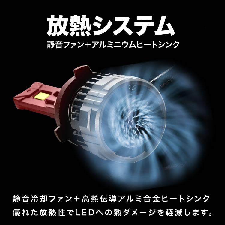E52 エルグランド後期 H11 鬼爆 LEDフォグ 2個セット イエロー 黄色