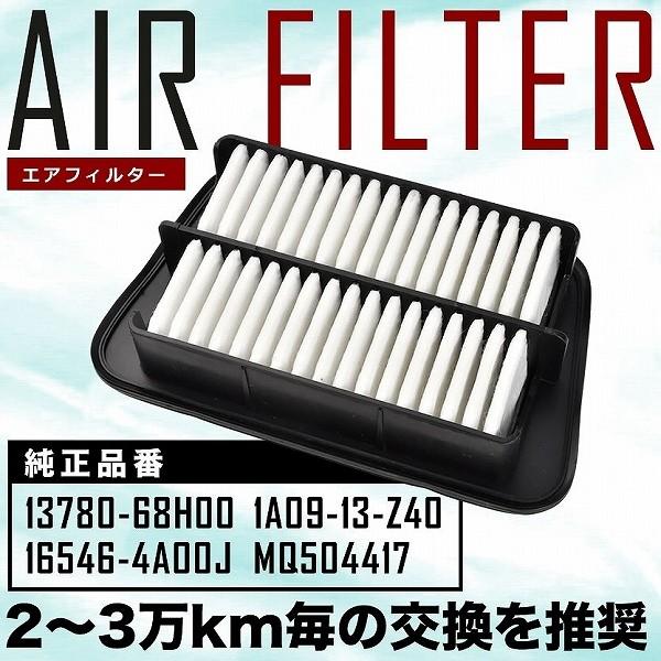 DA64V/DA64W エブリイワゴン/エブリイバン エアフィルター エアクリーナー H17.9-H27.2 AIRF09｜inex