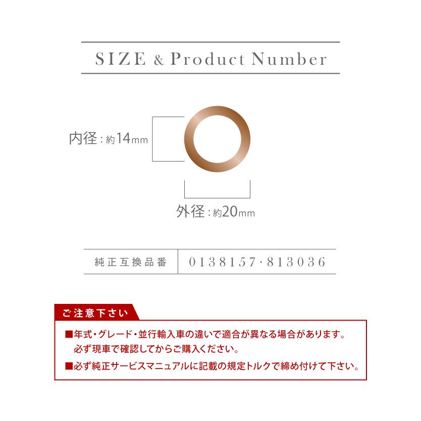 アウディ A4 (B8) 2.0 TFSI クワトロ ドレンパッキン ドレンワッシャー