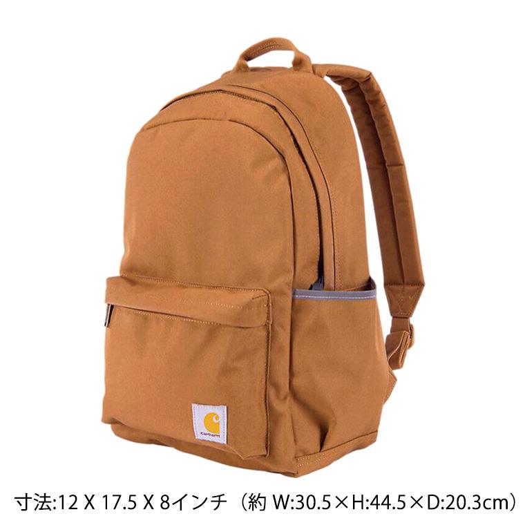 カーハート リュック CARHARTT 21L Classic Backpack クラシック バックパック CB0553 B0000553 メンズ レディース BLACK CARHARTT BROWN ブラック ブラウンの画像