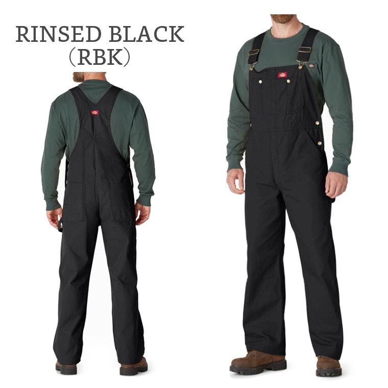 Dickies ディッキーズ オーバーオール ダック 中綿 ブラック 4XL Dickies USA/Black Duck Bib Overall（ディッキーズ