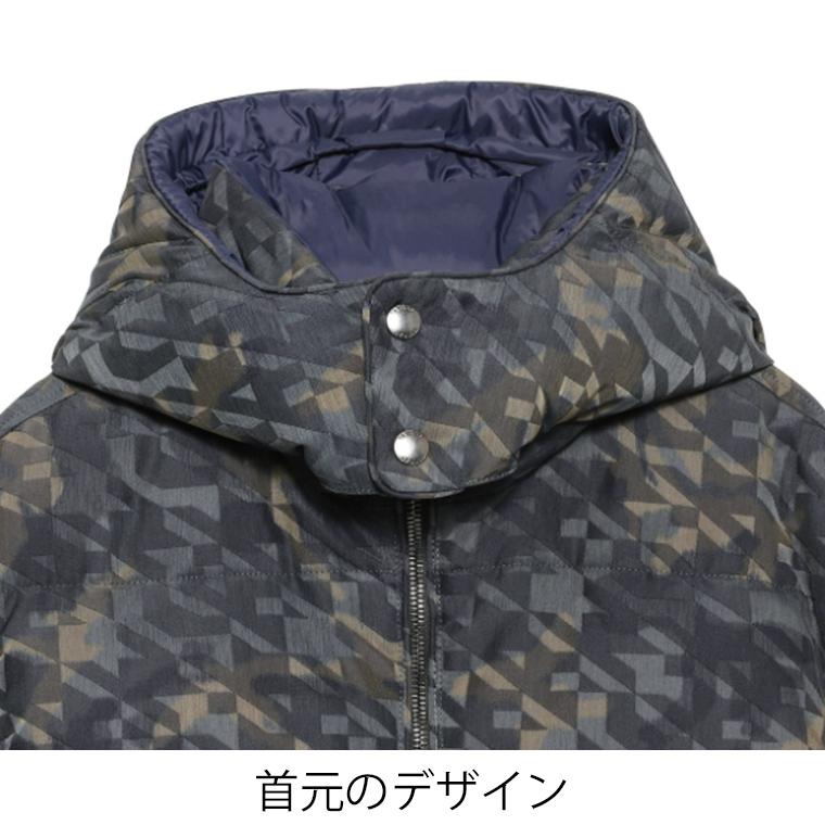 タトラス TATRAS ダウンジャケット DOWN JACET アウター メンズ DOSSO ドッソ NAVY ネイビー デジタルカモフラ フード付き MTLA22A4163-D｜infini-elts｜06