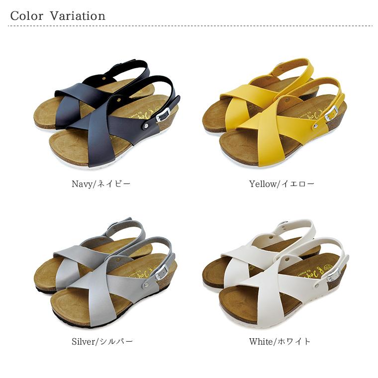 サンダル レディース ウェッジソール 夏 コーデ おしゃれ