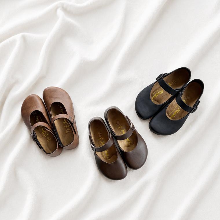 BIRKENSTOCK ホワイト メリージェーン シューズ 36 Arizona Birko-Flor