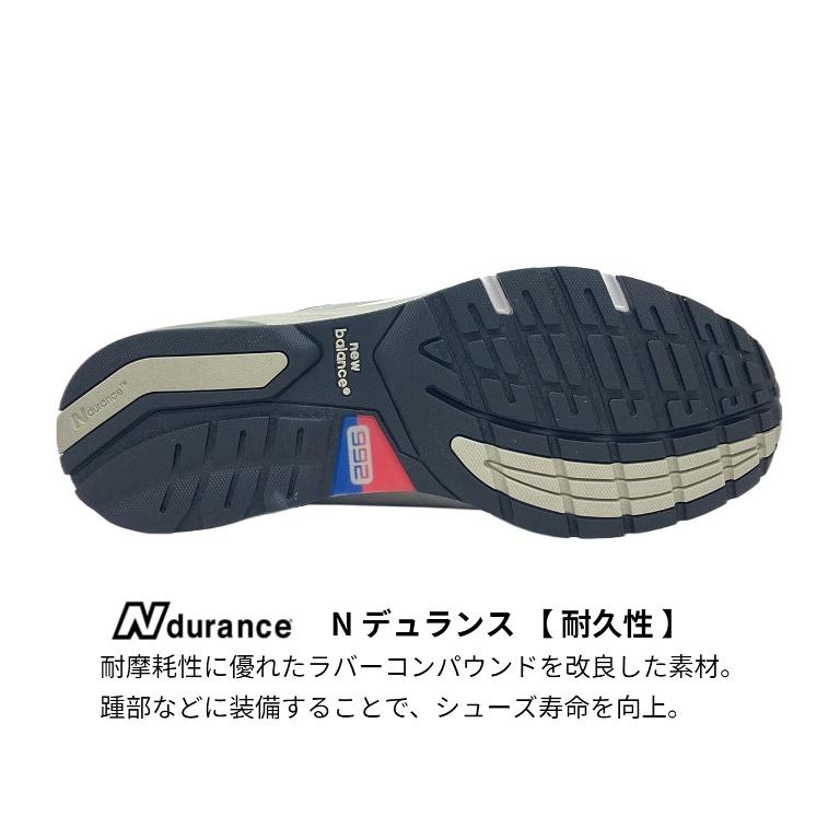 New Balance 992 ニューバランス U992GY Made in USA Grey Width：D メンズ レディース ライフスタイル スニーカー グレー Dワイズ メイド イン アメリカの画像