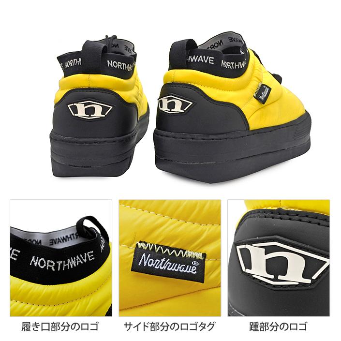 northwave ノースウェーブ スリッポン ウィンターブーツ メンズ LOW LOCK LACE MODEL ローロックレースモデル 90155027 BLACK YELLOW｜infini-elts｜07