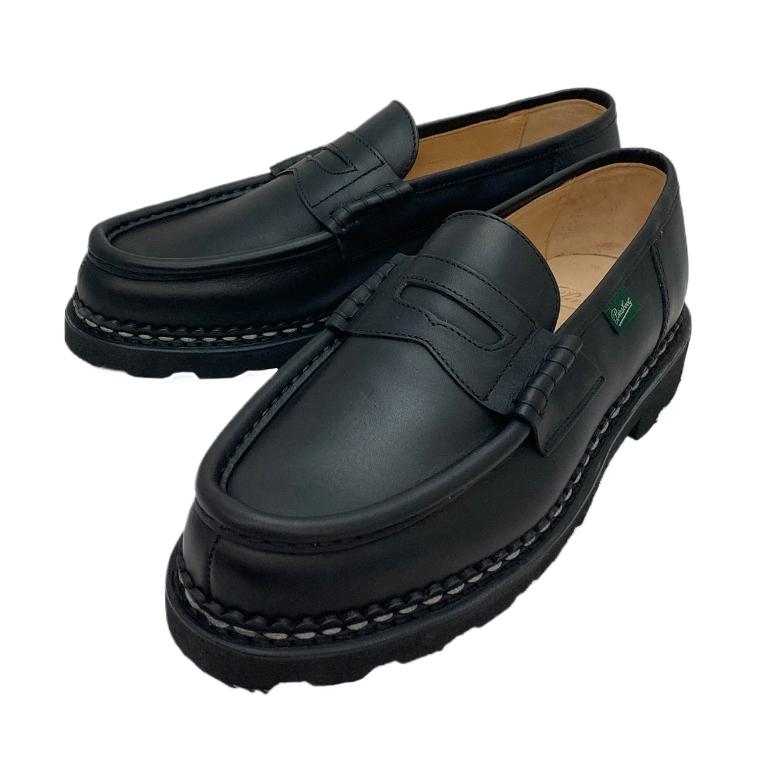 パラブーツ Paraboot ランス ローファー メンズ 099412 REIMS LISSE NOIR ブラック 黒 リス レザー オイル ノルヴェイジャン製法の画像