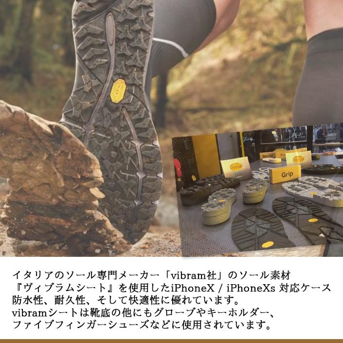 50％OFF スマホケース iPhoneX iPhoneXs 対応 iPhone CASE Vibramシート Cover Type ケース カバー かっこいい ビブラム 滑りにくい｜infini-elts｜02