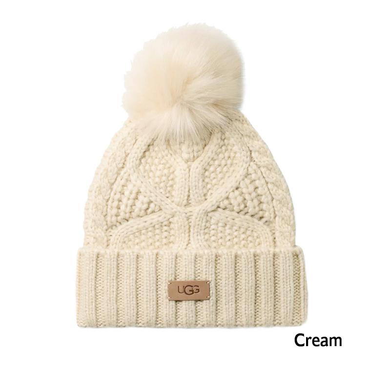 UGG（アグ） ニット帽 100819 レディース Cable Beanie With Pom