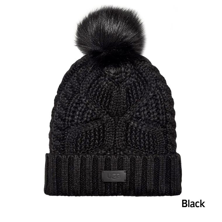 UGG（アグ） ニット帽 100819 レディース Cable Beanie With Pom