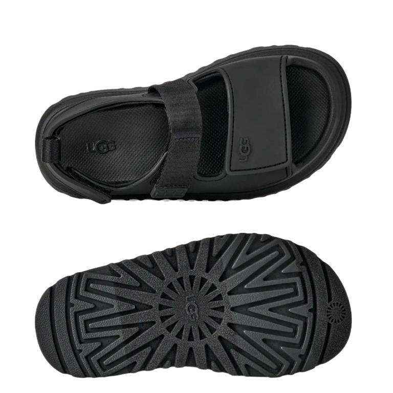 アグ UGG サンダル レディース 1152813K Kid's GOLDEN GLOW キッズ ゴールデングロウ レディース対応サイズ Black Sea Salt ブラック ベージュ 軽量 厚底の画像