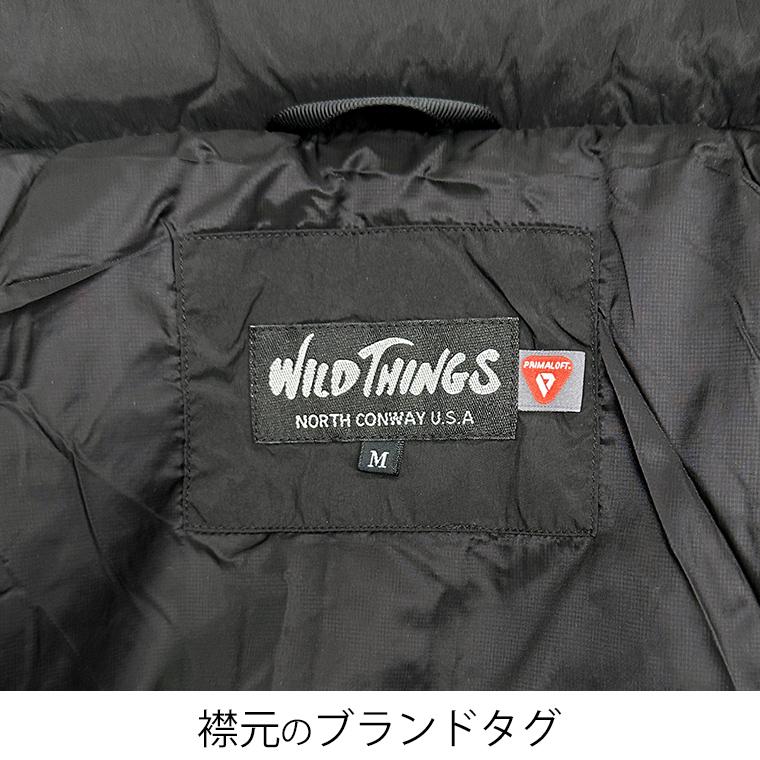 ワイルドシングス ハッピージャケット WILD THINGS HAPPY JACKET WT252-11-Q4 プリマロフト アウター メンズ ミリタリー ECWCS ロゴ BLACK ブラックの画像