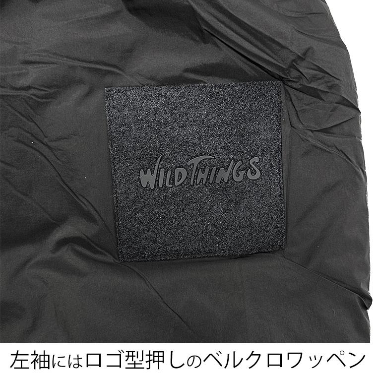 ワイルドシングス ハッピージャケット WILD THINGS HAPPY JACKET WT252-11-Q4 プリマロフト アウター メンズ ミリタリー ECWCS ロゴ BLACK ブラックの画像