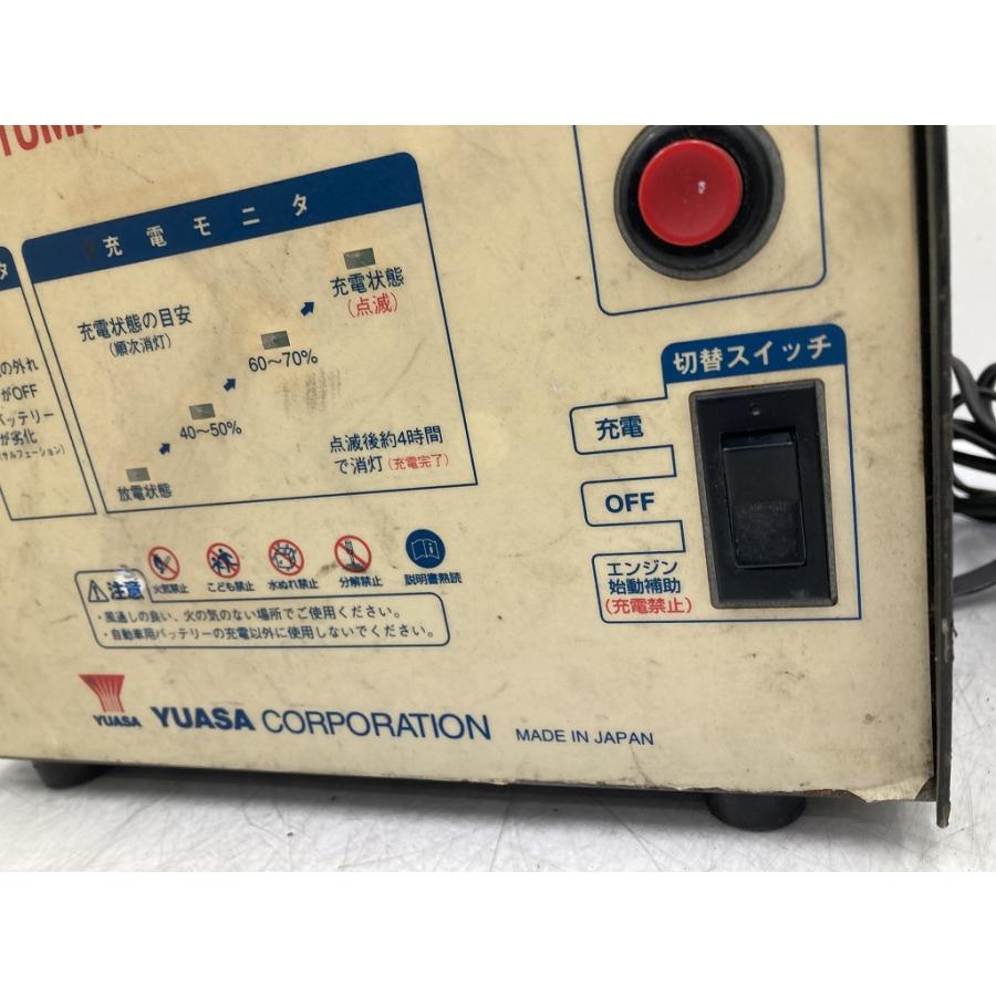 動作OK YUASA 自動車 バッテリーチャージャー SE-101 充電器 12V 充電 