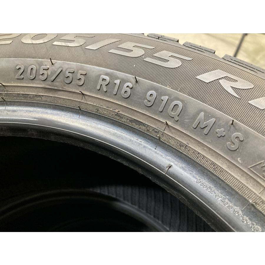 バリ溝 '20年製 PIRELLI ICE ASIMMETRICO PLUS 205/55R16 4本セット