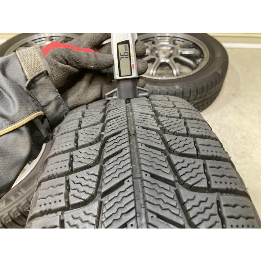 バリ溝 ESTROSA 15インチ 5.5J +45 PCD100 4H MICHELIN X-ICE