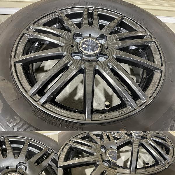ブリザックVRX3/weds 15インチ ホイールタイヤセット4個口(その2) 溝あり '21年製 Weds ウェッズ 15インチ 5.5J +50 PCD100 4H BS