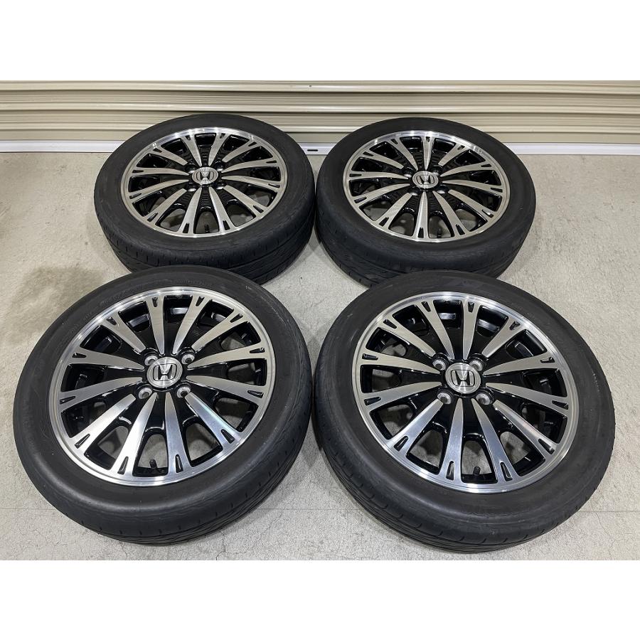 5j 15+45 PCD100 4H 165/55R15バリ山4本セット ホンダ N-BOX カスタム 純正 15インチ 4.5J +45 PCD100 4H BS NEXTRY
