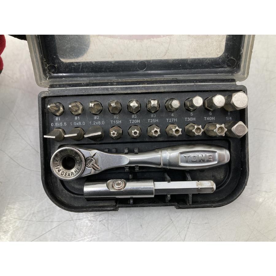 TONE トネ ビットラチェットセット BRS20 6.35sq 1/4sq 22点セット ミニラチェット (B1507) : インフィニ ...