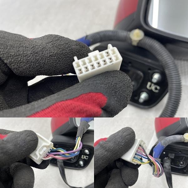 割れ無 動作OK GP5 フィット ハイブリッド 純正 右 ドアミラー 運転席