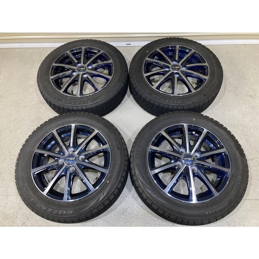 溝有り Style NA Type HC V25 14インチ 4.5J +45 PCD100 4H BS BLIZZAK 