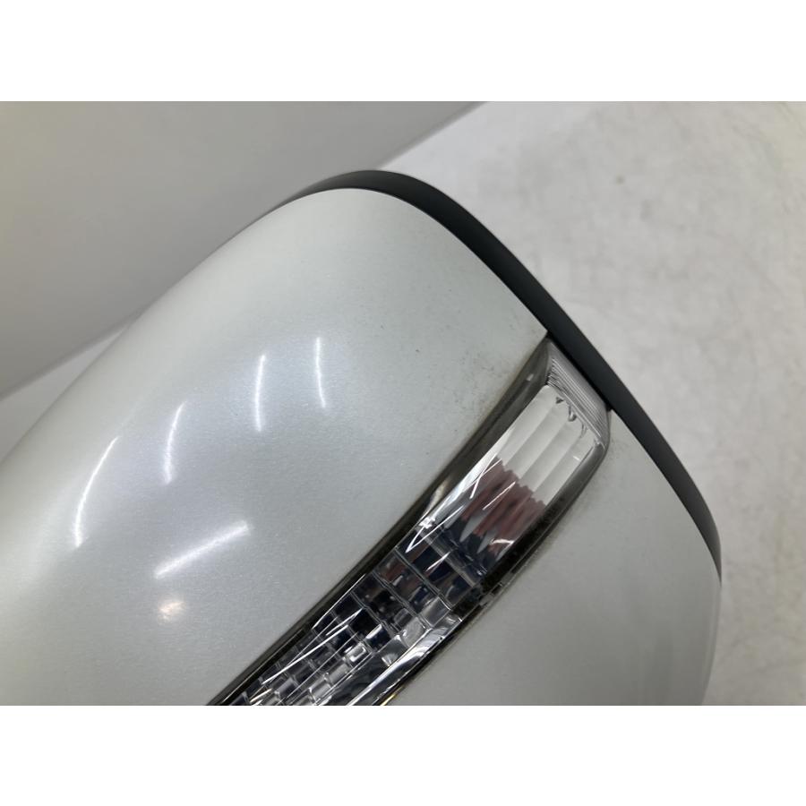 取付OK 動作OK MH23S ワゴンR 純正 左 ドアミラー 助手席側 ウィンカー付 7P Z7T パールホワイト (C1674 ...