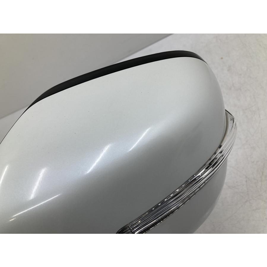 取付OK 動作OK MH23S ワゴンR 純正 左 ドアミラー 助手席側 ウィンカー付 7P Z7T パールホワイト (C1674 ...