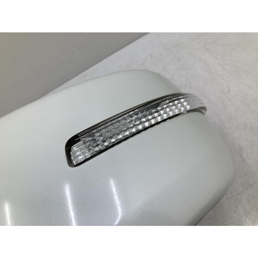 取付OK 動作OK MH23S ワゴンR 純正 左 ドアミラー 助手席側 ウィンカー付 7P Z7T パールホワイト (C1674 ...