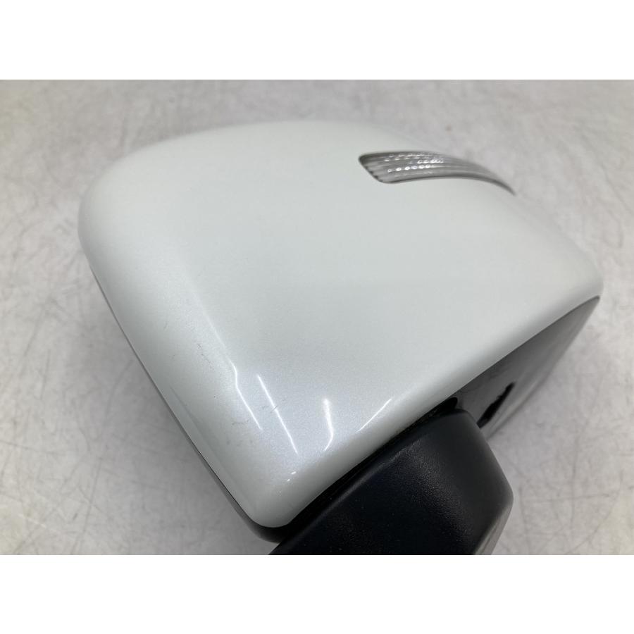 取付OK 動作OK MH23S ワゴンR 純正 左 ドアミラー 助手席側 ウィンカー付 7P Z7T パールホワイト (C1674 ...
