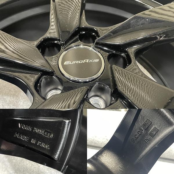 美品 EUROAXIS CROSS edge 20インチ 8.5J +30 PCD112 5H 4本セット アウディ A8 ユーロアクシス クロスエッジ (C5060)の画像