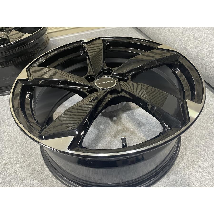 美品 EUROAXIS CROSS edge 20インチ 8.5J +30 PCD112 5H 4本セット アウディ A8 ユーロアクシス クロスエッジ (C5060)の画像