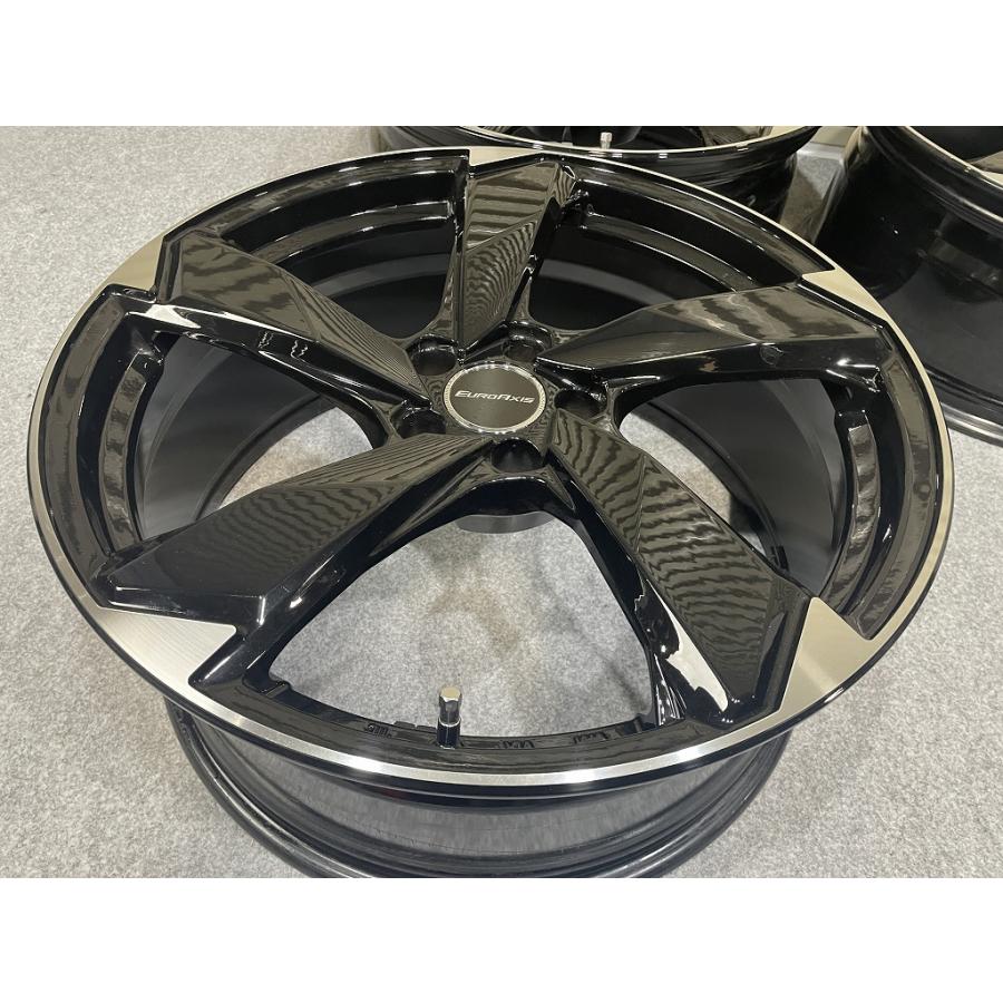 美品 EUROAXIS CROSS edge 20インチ 8.5J +30 PCD112 5H 4本セット アウディ A8 ユーロアクシス クロスエッジ (C5060)の画像