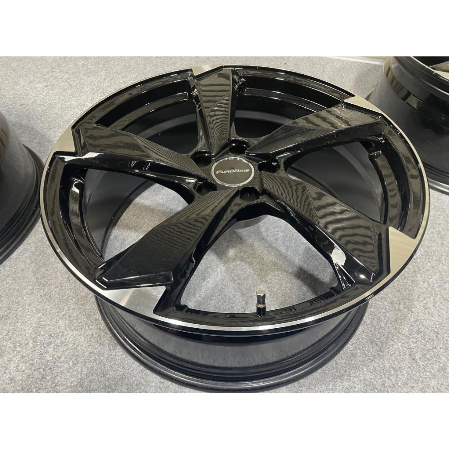 美品 EUROAXIS CROSS edge 20インチ 8.5J +30 PCD112 5H 4本セット アウディ A8 ユーロアクシス クロスエッジ (C5060)の画像