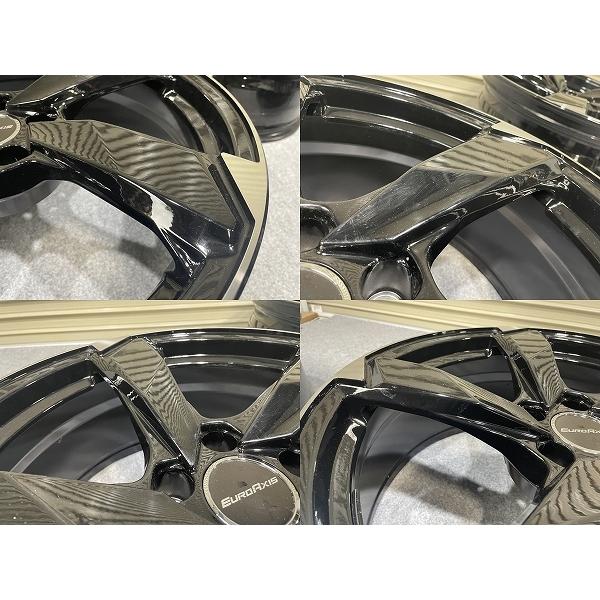 美品 EUROAXIS CROSS edge 20インチ 8.5J +30 PCD112 5H 4本セット アウディ A8 ユーロアクシス クロスエッジ (C5060)の画像
