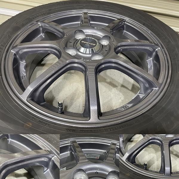 極上バリ溝 22年製 165/65R15 ヨコハマ iG70 15インチ 4穴 バリ溝 '21年製 BUSTER Eight 15インチ 4.5J +45 PCD100 4H YOKOHAMA