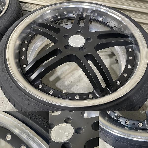 WORK 5H PCD100 19インチ 8j 215/35Ｒ19 4本セット WORK GNOSIS 19インチ 8J/8.5J +40/+20 PCD100 5H 215/35R19 4本