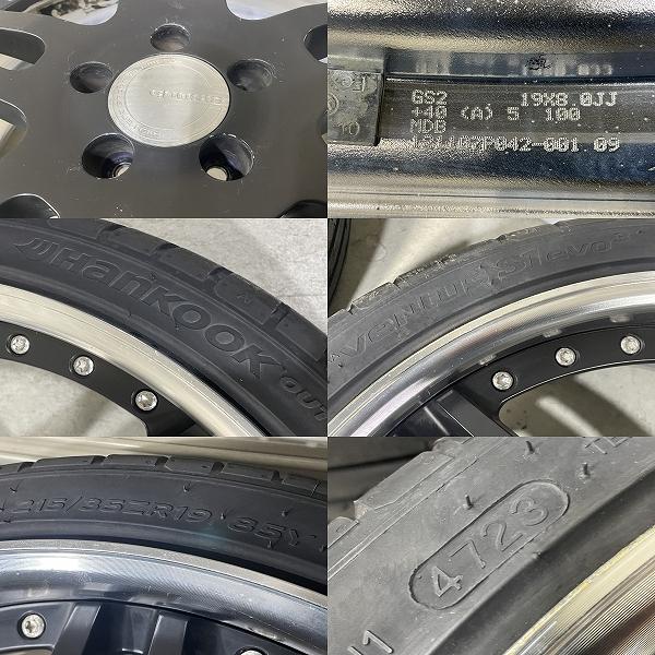 WORK GNOSIS 19インチ 8J/8.5J +40/+20 PCD100 5H 215/35R19 4本