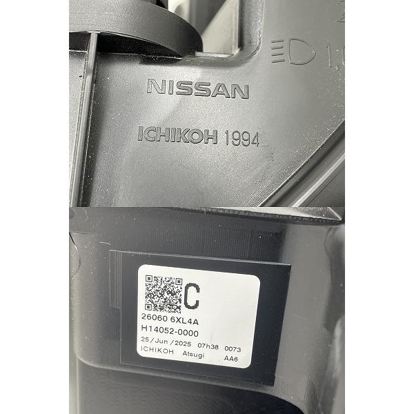 良品 割れ無 E13 ノート オーラ 純正 左 LED ヘッドライト 助手席側 1994 打刻 C ブラック FE13 26060-6XL4A (C5127)の画像