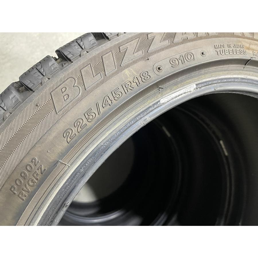 バリ溝 ’15年製 BRIDGESTONE BLIZZAK REVO GZ 225/45R18 4本セット ブリヂストン ブリザック (C5184)の画像