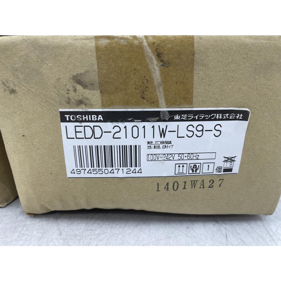 未使用 東芝ライテック LED一体型ダウンライト 5個セット 昼白色 広角タイプ 2000シリーズ LEDD-21011W-LS9-S (C5199)の画像