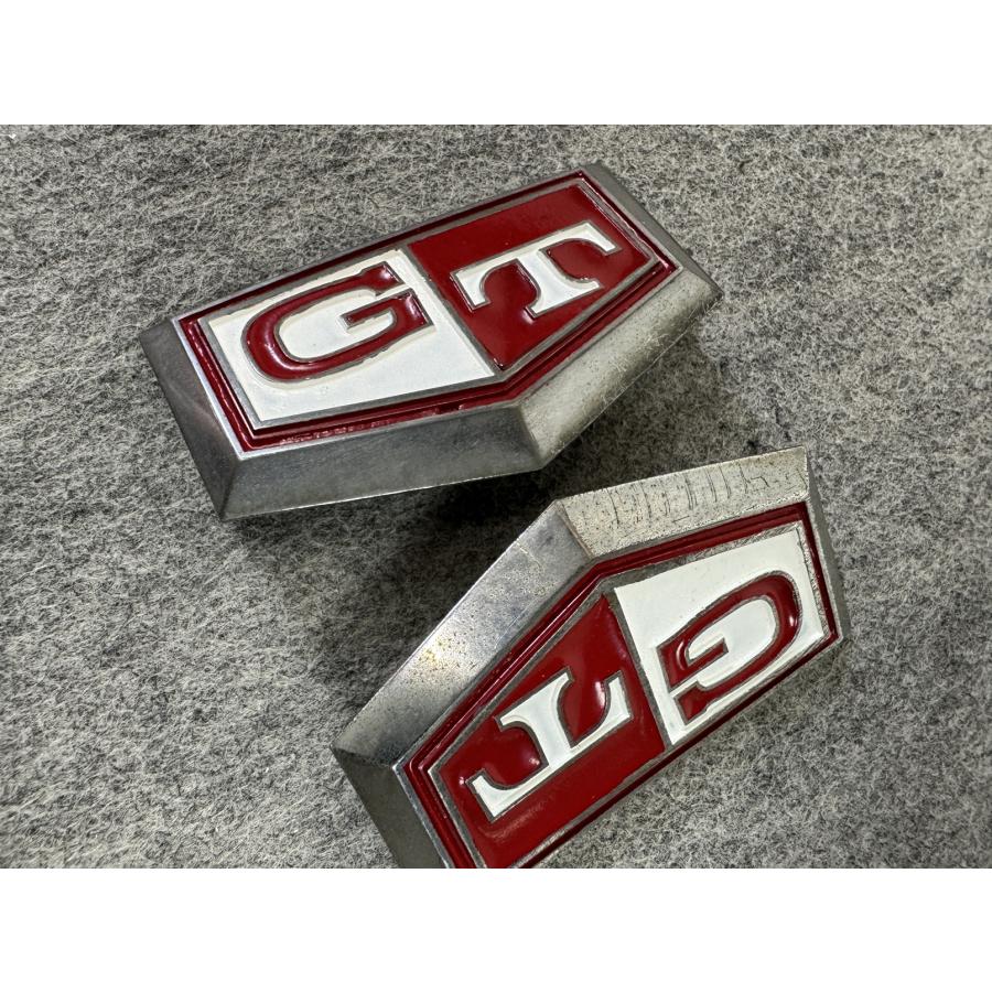 希少 割れ無 ケンメリ KPGC110 GT-R GTR S20 純正 赤 リアサイドバッチ
