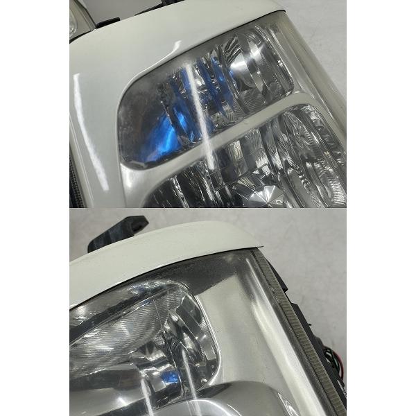割れ無 点灯OK 後期 DA64W エブリィワゴン 純正 HID ヘッドライト 左右