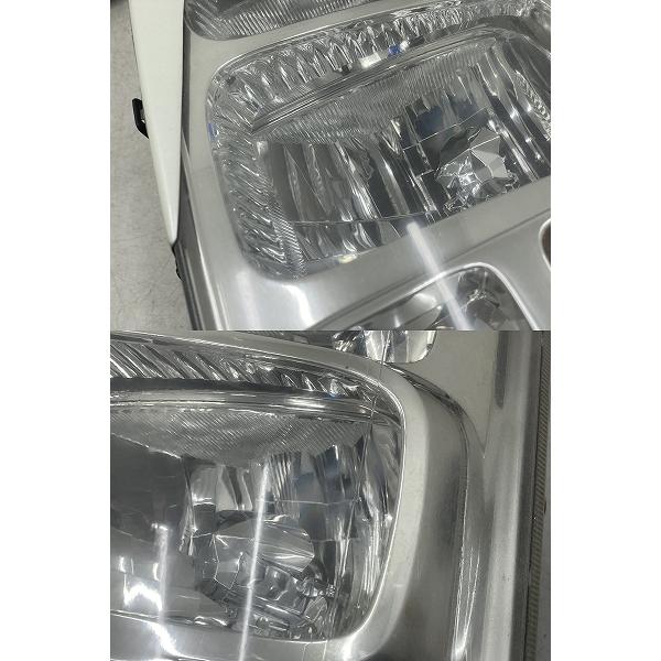 割れ無 点灯OK 後期 DA64W エブリィワゴン 純正 HID ヘッドライト 左右