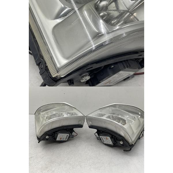 割れ無 点灯OK 後期 DA64W エブリィワゴン 純正 HID ヘッドライト 左右