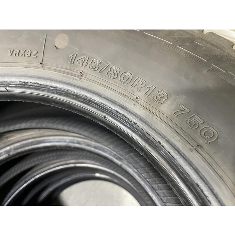 バリ溝 '21年製 BRIDGESTONE BLIZZAK VRX3 145/80R13 4本セット ブリヂストン ブリザック (D5149)の画像